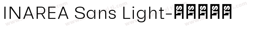 INAREA Sans Light字体转换